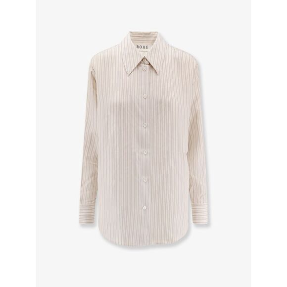 Rohe Women Silk Striped Shirt